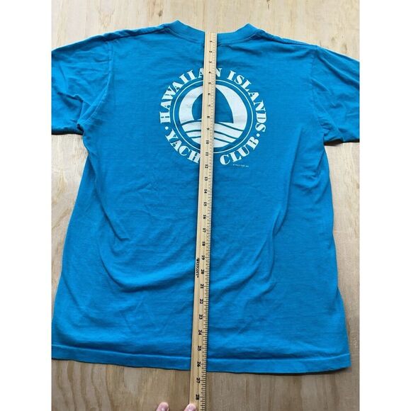 Vintage Maui Bay Yacht Club Maui Made In Hawaii Shirt L Single Stitch 80’s - Picture 7 of 8
